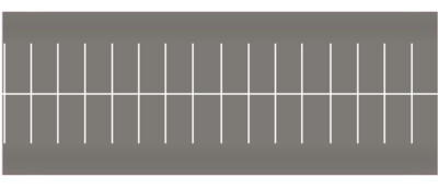 Easy Streets N - Medium Asphalt-White Straight Parking 2 Lanes