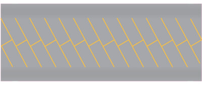Easy Streets N - Aged Asphalt-Yellow Angled Parking 2 Lanes