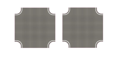 Easy Streets N - Medium Asphalt-4 way Intersection 3 Lanes Wide