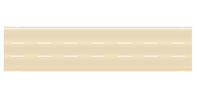 Easy Streets N - Aged Concrete-10in 3 Lane Interstate