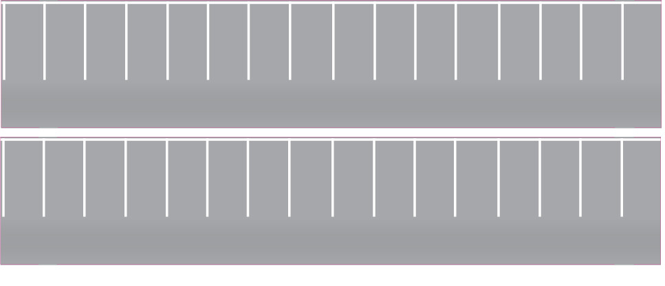 Easy Streets N - Aged Asphalt-White Straight Parking 1 Lane