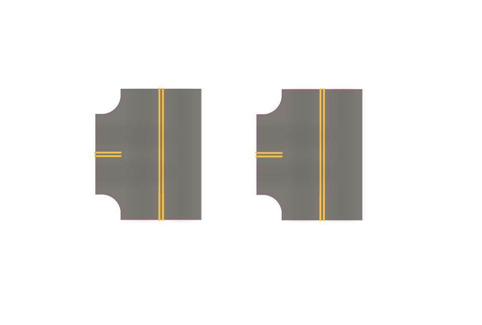 Easy Streets N - Medium Asphalt-Single Intersection No White