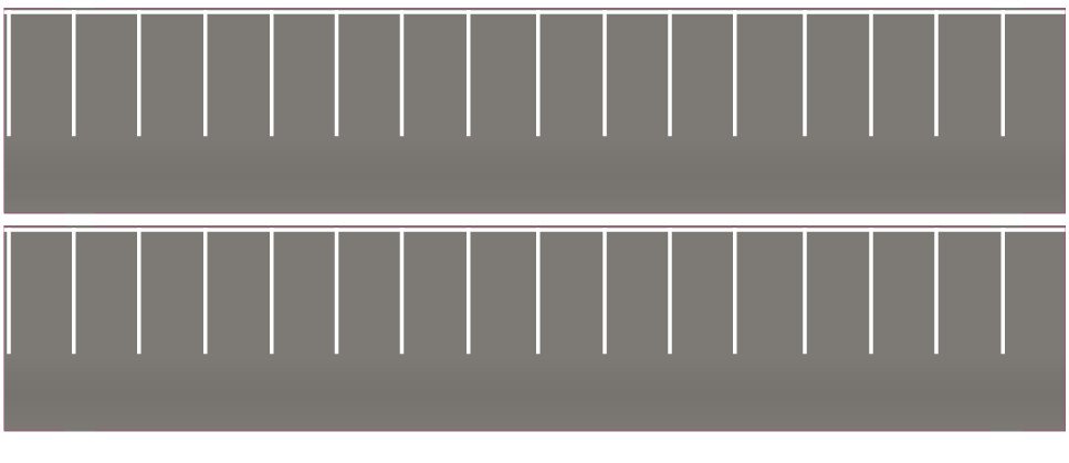 Easy Streets N - Medium Asphalt-White Straight Parking 1 Lane
