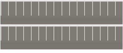 Easy Streets N - Medium Asphalt-White Straight Parking 1 Lane