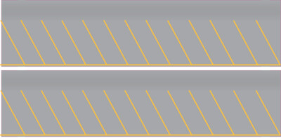 Easy Streets N - Aged Asphalt-Yellow Angled Parking 1 Lane