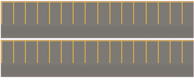 Easy Streets N - Medium Asphalt-Yellow Straight Parking 1 Lane