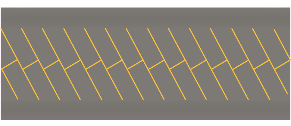 Easy Streets N - Medium Asphalt-Yellow Angled Parking 2 Lanes