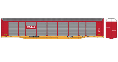 Canadian Pacific Tri-Level Red Autorack ETTX Decals