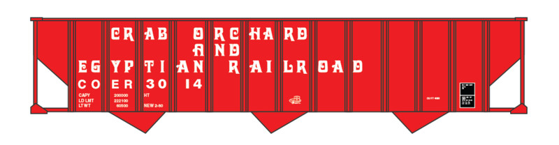 Crab Orchard & Egyptian Red Open Hopper Decals