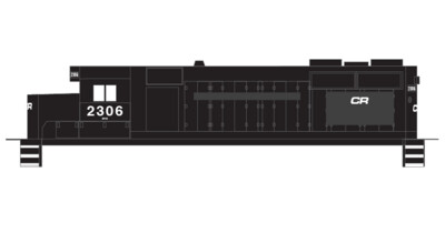 Conrail Locomotive GP35 exPC Patched Logo Decals