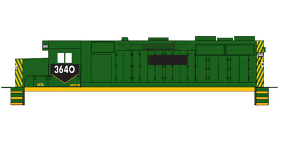 Conrail Locomotive GP35 Ex RDG Green Scheme Decals