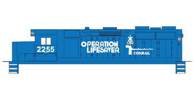 Conrail Locomotive GP35 Operation Life Saver Decals