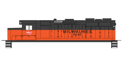 Milwaukee Road Locomotive GP35 Decals
