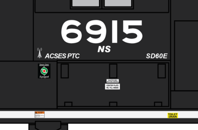 Norfolk Southern Modern Cab Labels Decals