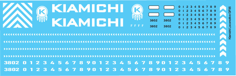 Kiamichi Locomotive GP35 Decals