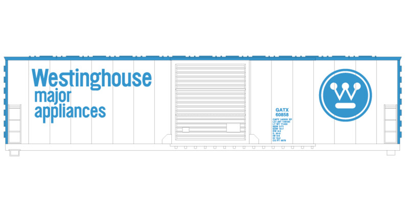Westinghouse Box Car 50ft Tyco Scheme Original Decals