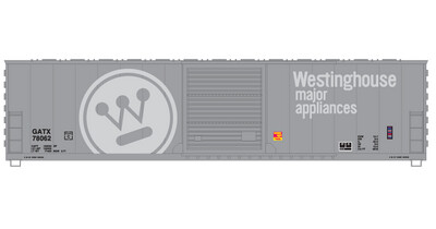 Westinghouse Box Car 50ft Gray Scheme v3 Decals