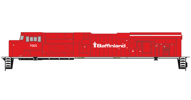 Baffinland ES44AC Locomotive Decals