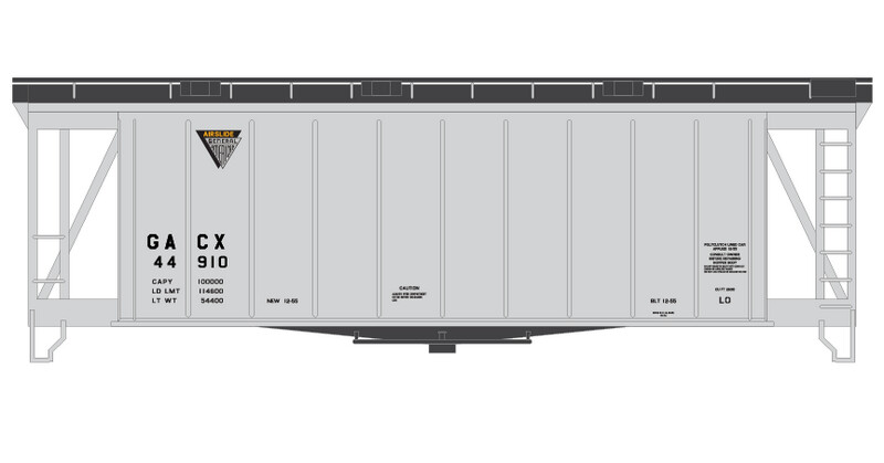 General American (GACX) Airslide Covered Hopper Decals
