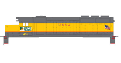 US Sugar Locomotive Yellow Numbers Decals