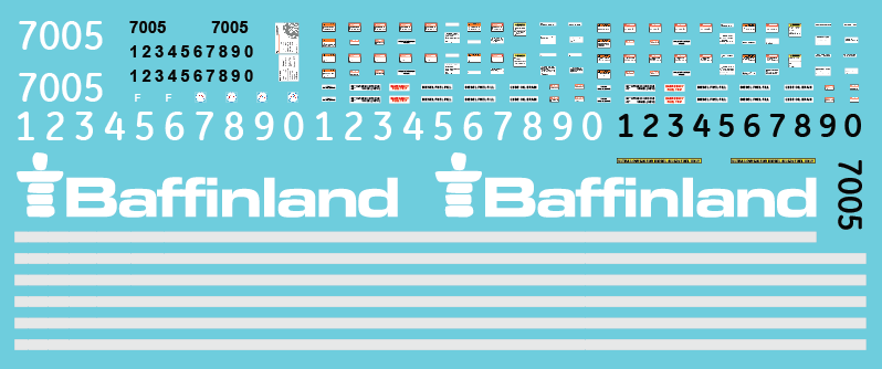 Baffinland ES44AC Locomotive Decals