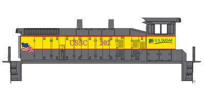 US Sugar Rebuilt Switcher Locomotive Decals