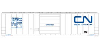 Canadian National 50ft Insulated Box Car Decals