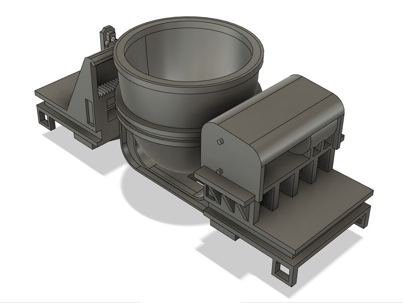 N Scale - Steel Mill Slag Pot Thimble Car
