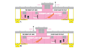 Cornplanter Railway Ext Vis Safety Caboose v6 Decals