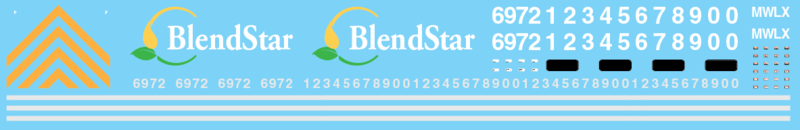 Blendstar SD40 Locomotive Decals
