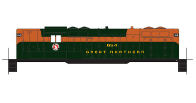 Great Northern GP9 Green Orange Locomotive Decals