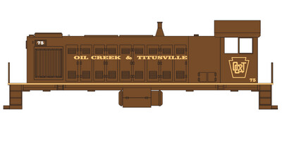 Oil Creek &amp; Titusville Locomotive Decals Faded Old Logo