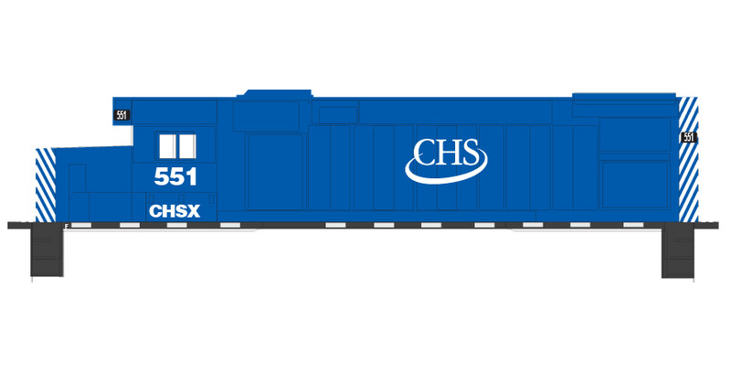 CHS Inc CHSX GP15 Locomotive Decals
