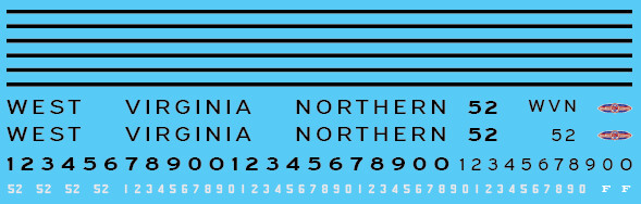 West Virginian Northern Switcher Decals
