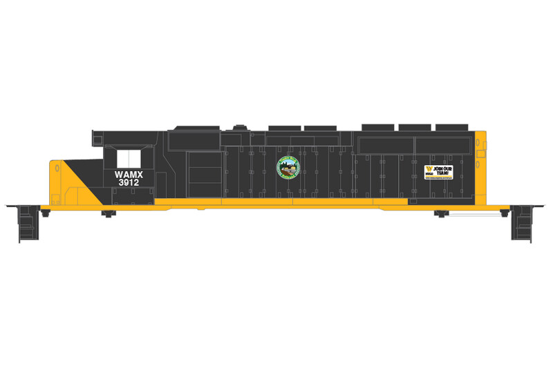 WAMX Locomotive Decal Set 6 (TIMBR, KCT, Old Watco)