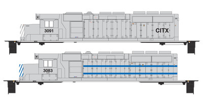 CIT Group Gray Locomotive Decals