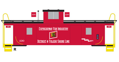 Detroit &amp; Toledo Shore Line Ext Vision Cupola Caboose Decals (DTSL)