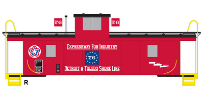 Detroit &amp; Toledo Shore Line Bicentennial Caboose Decals (DTSL)
