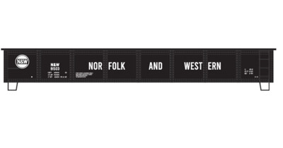 Norfolk Western 40ft Hamburger Logo Gondola Decals