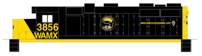 WAMX GP35 Locomotive 3856 Decals