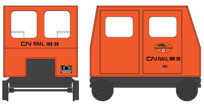 Railcar - Beavercar Gang Car Decals Decal Set