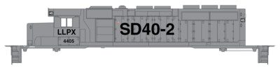 LLPX NREX SD40-2 #4405 Locomotive Decals