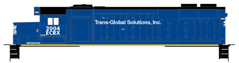 Trans Global Solutions ECRX Locomotive Decals