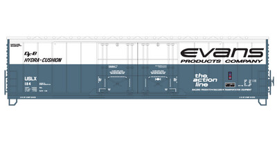 Evans Products Gray White Box Car Decals