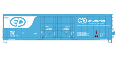 Evans Products Lt Blue White Box Car Decals v4