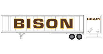 S Scale (1:64) - Semi Trailer Bison Transport Name Only Decals