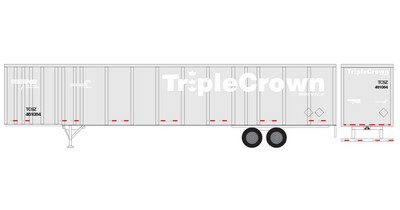 Semi Trailer Ghosted TripleCrown Large Logo