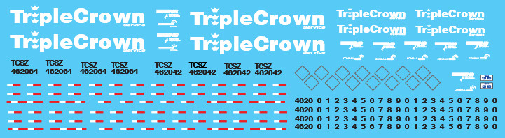Semi Trailer Ghosted TripleCrown Medium Logo