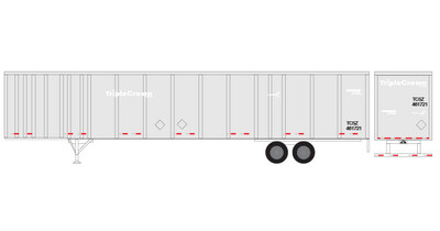 Semi Trailer Ghosted TripleCrown Small Logo