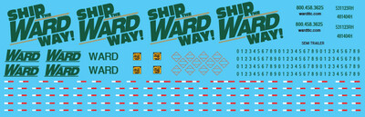 Semi-Trailer Ward Trucking 53ft Ship Ward Way